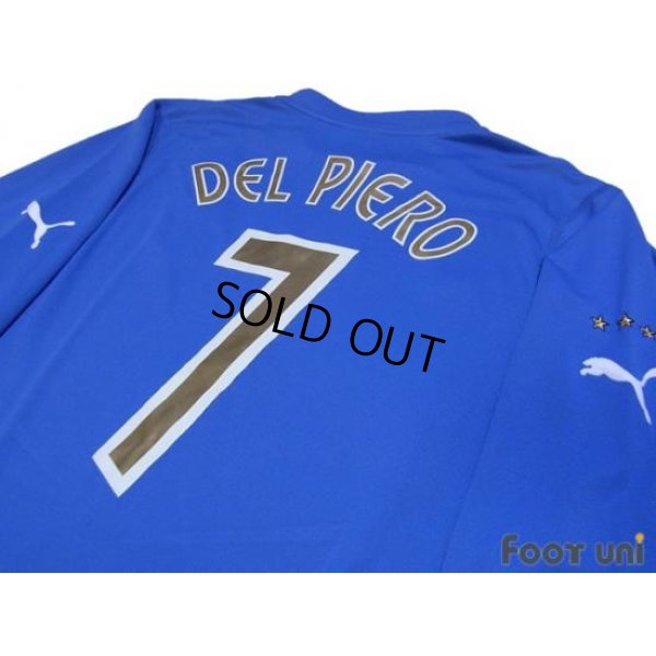 Photo3: Italy 2003 Home Long Sleeve Shirt #10 Del Piero