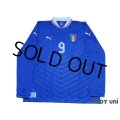 Italy Euro 2012 Home Long Sleeve Shirt #9 Balotelli w/tags