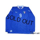 Italy Euro 2012 Home Long Sleeve Shirt #9 Balotelli w/tags