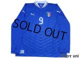 Italy Euro 2012 Home Long Sleeve Shirt #9 Balotelli w/tags