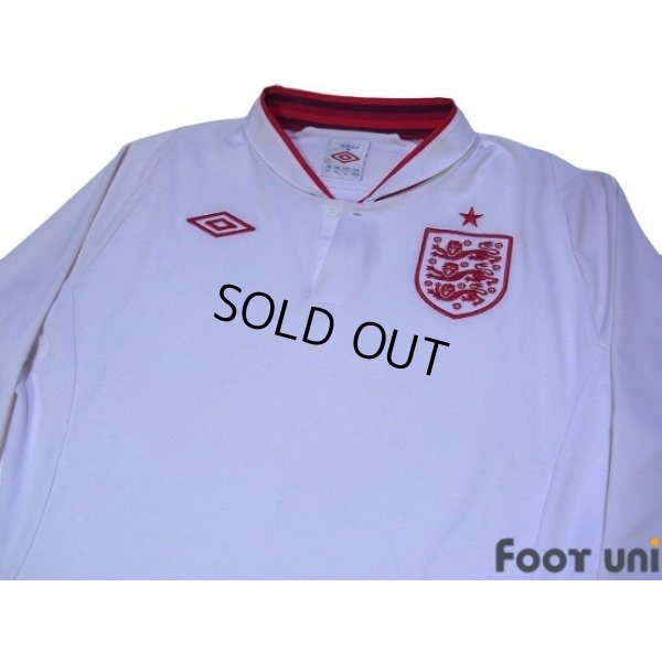 Photo3: England Euro 2012 Home Long Sleeve Shirt