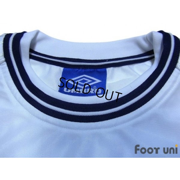 Photo5: England Euro 2000 Home Long Sleeve Shirt #7 Beckham UEFA Euro 2000 Patch Fair Play Patch