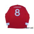 Photo2: England 2010 Away Long Sleeve Shirt #8 Lampard (2)