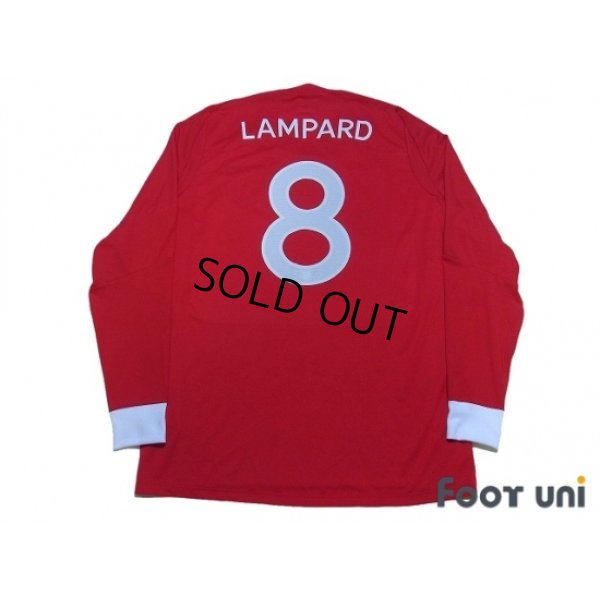 Photo2: England 2010 Away Long Sleeve Shirt #8 Lampard