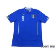 Photo1: Italy 2014 Home Shirt #9 Balotelli (1)