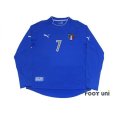 Photo1: Italy 2003 Home Long Sleeve Shirt #10 Del Piero (1)
