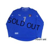 Italy 2003 Home Long Sleeve Shirt #10 Del Piero