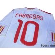 Photo4: Spain 2011 Away Shirt #10 Fabregas 2010 FIFA World Champions Patch w/tags