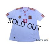 Spain 2011 Away Shirt #10 Fabregas 2010 FIFA World Champions Patch w/tags