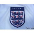 Photo6: England Euro 2000 Home Long Sleeve Shirt #7 Beckham UEFA Euro 2000 Patch Fair Play Patch