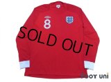 England 2010 Away Long Sleeve Shirt #8 Lampard