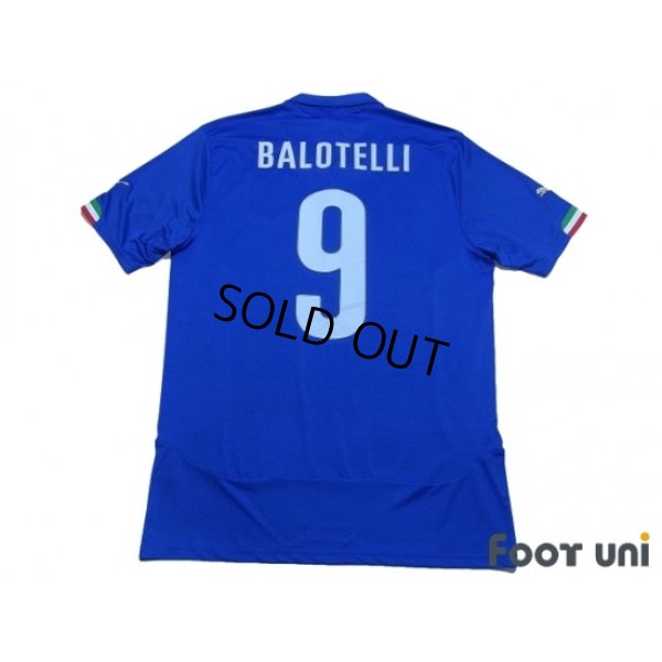 Photo2: Italy 2014 Home Shirt #9 Balotelli