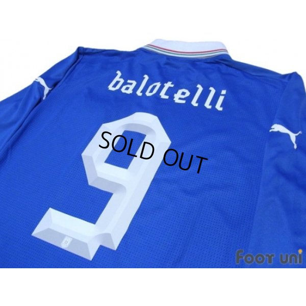 Photo4: Italy Euro 2012 Home Long Sleeve Shirt #9 Balotelli w/tags