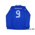 Photo2: Italy Euro 2012 Home Long Sleeve Shirt #9 Balotelli w/tags (2)