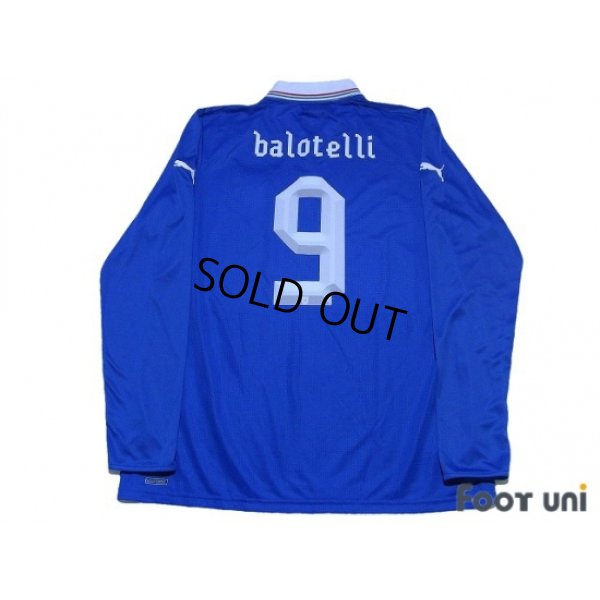 Photo2: Italy Euro 2012 Home Long Sleeve Shirt #9 Balotelli w/tags