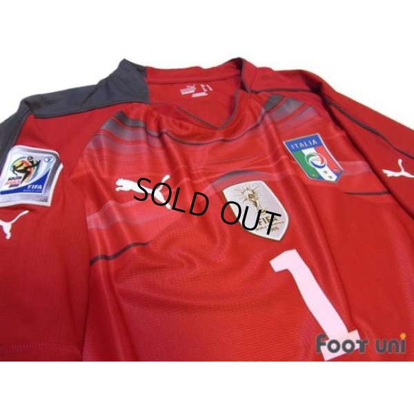 Photo3: Italy 2010 GK Shirt #1 Buffon South Africa FIFA World Cup Patch