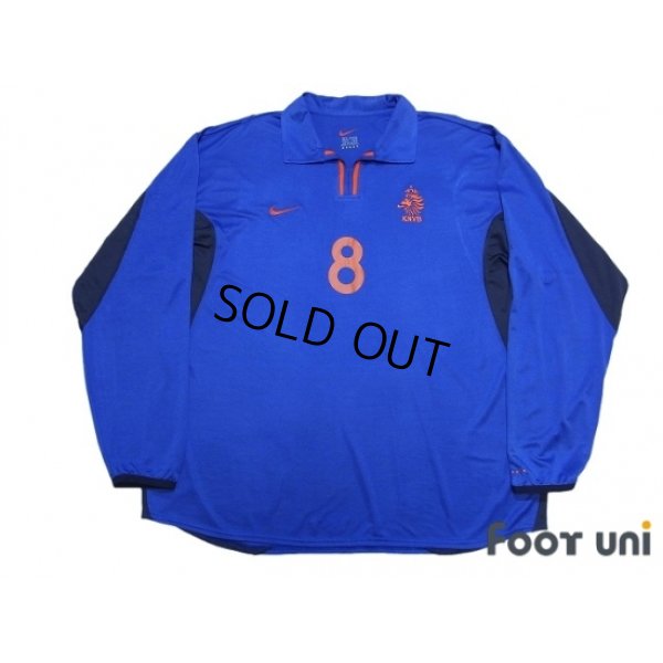 Photo1: Netherlands Euro 2000 Away Long Sleeve Shirt #8 Davids
