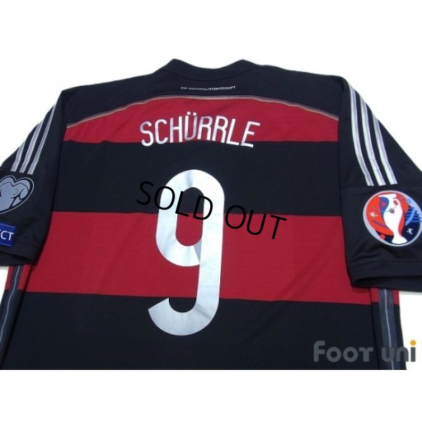 Photo4: Germany 2015 Away Shirt #9 Schurrle