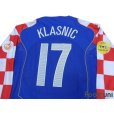 Photo4: Croatia Euro 2004 Away Authentic Long Sleeve Shirt #17 Klasnic UEFA Euro 2004 Patch / Badge Fair Play Patch / Badge