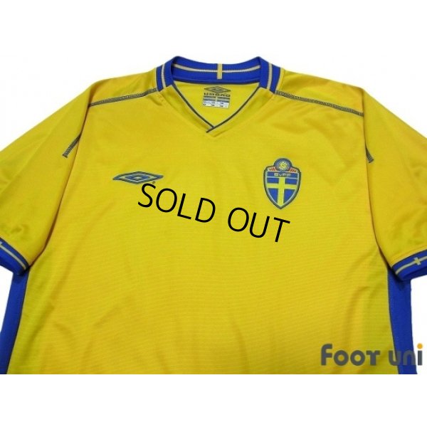 Photo3: Sweden Euro 2004 Home Shirt