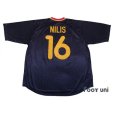 Photo2: Belgium 2000 Away Shirt #16 Nilis (2)