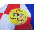Photo7: Croatia Euro 2004 Away Authentic Long Sleeve Shirt #17 Klasnic UEFA Euro 2004 Patch / Badge Fair Play Patch / Badge