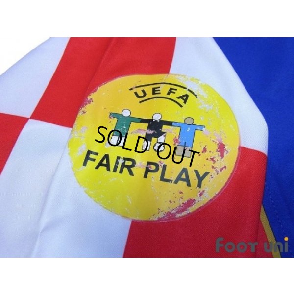Photo7: Croatia Euro 2004 Away Authentic Long Sleeve Shirt #17 Klasnic UEFA Euro 2004 Patch / Badge Fair Play Patch / Badge