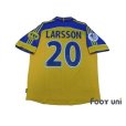 Photo2: Sweden Euro 2000 Home Shirt #20 Lasson UEFA Euro 2000 Patch/Badge Fair Play Patch/Badge (2)