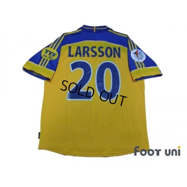 Photo2: Sweden Euro 2000 Home Shirt #20 Lasson UEFA Euro 2000 Patch/Badge Fair Play Patch/Badge