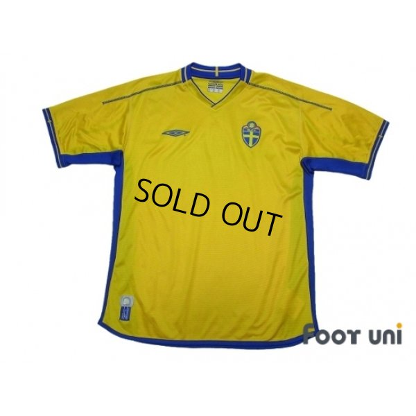 Photo1: Sweden Euro 2004 Home Shirt