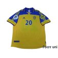 Photo1: Sweden Euro 2000 Home Shirt #20 Lasson UEFA Euro 2000 Patch/Badge Fair Play Patch/Badge (1)