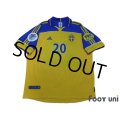 Sweden Euro 2000 Home Shirt #20 Lasson UEFA Euro 2000 Patch/Badge Fair Play Patch/Badge