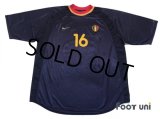 Belgium 2000 Away Shirt #16 Nilis