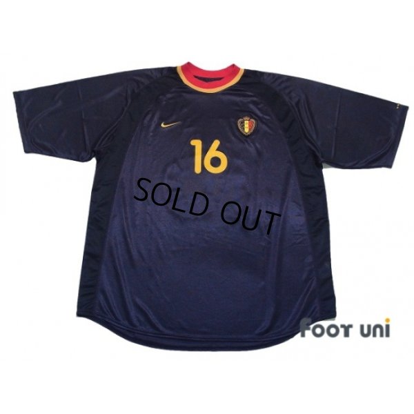Photo1: Belgium 2000 Away Shirt #16 Nilis
