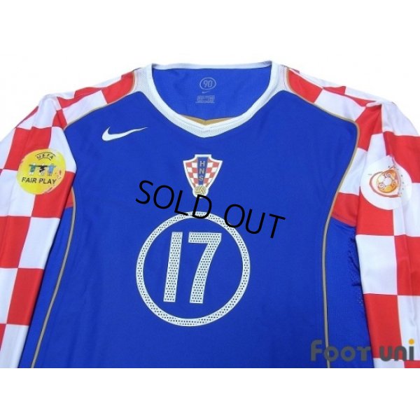 Photo3: Croatia Euro 2004 Away Authentic Long Sleeve Shirt #17 Klasnic UEFA Euro 2004 Patch / Badge Fair Play Patch / Badge