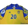 Photo3: Sweden Euro 2000 Home Shirt #20 Lasson UEFA Euro 2000 Patch/Badge Fair Play Patch/Badge