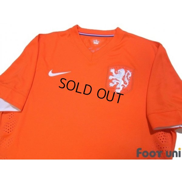 Photo4: Netherlands 2014 Home Authentic Shirt and Shorts Set
