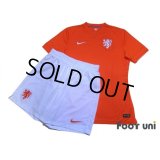 Netherlands 2014 Home Authentic Shirt and Shorts Set