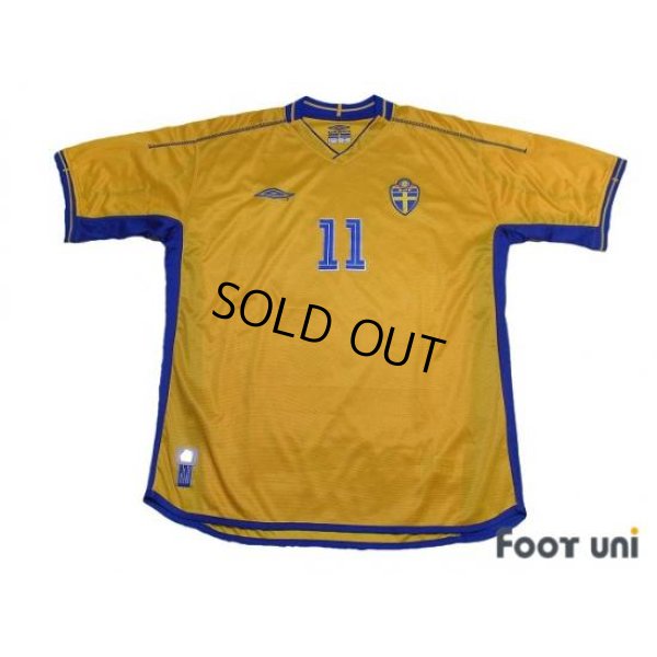 Photo1: Sweden Euro 2004 Home Shirt #11 Larsson