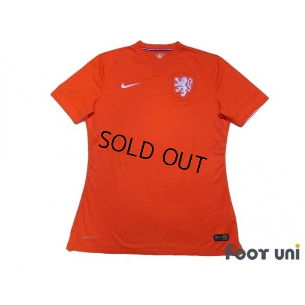 Photo2: Netherlands 2014 Home Authentic Shirt and Shorts Set