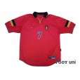 Photo1: Belgium 1999-2000 Home Shirt #7 Wilmots (1)