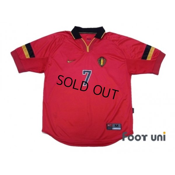 Photo1: Belgium 1999-2000 Home Shirt #7 Wilmots