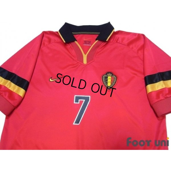 Photo3: Belgium 1999-2000 Home Shirt #7 Wilmots