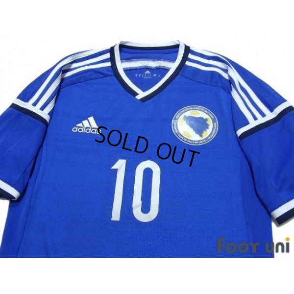 Photo3: Bosnia and Herzegovina 2014 Home Authentic Shirt #10 Osim