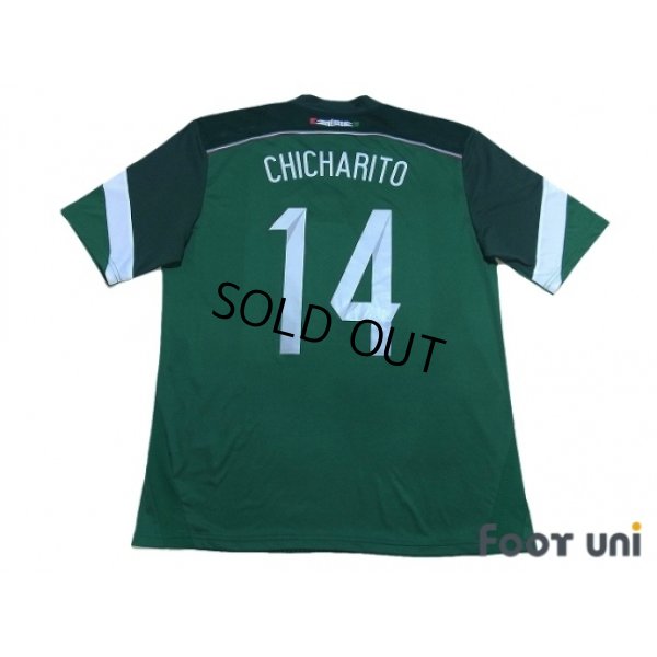 Photo2: Mexico 2014 Home Shirt #14 Chicharito