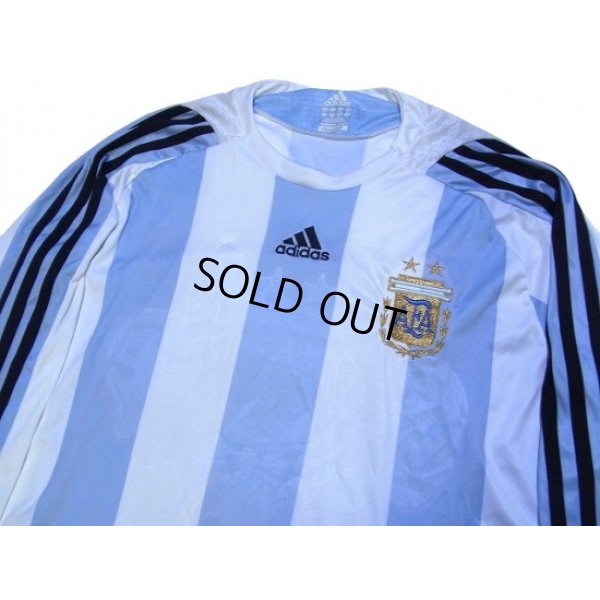 Photo3: Argentina 2008 Home Long Sleeve Shirt