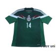 Photo1: Mexico 2014 Home Shirt #14 Chicharito (1)