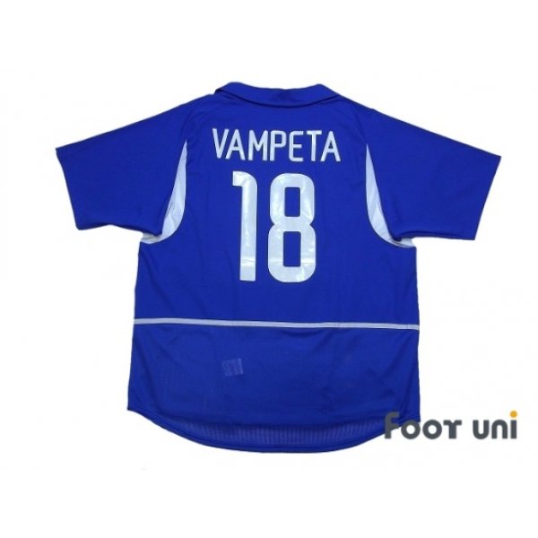 Photo2: Brazil 2002 Away Shirt #18 Vampeta