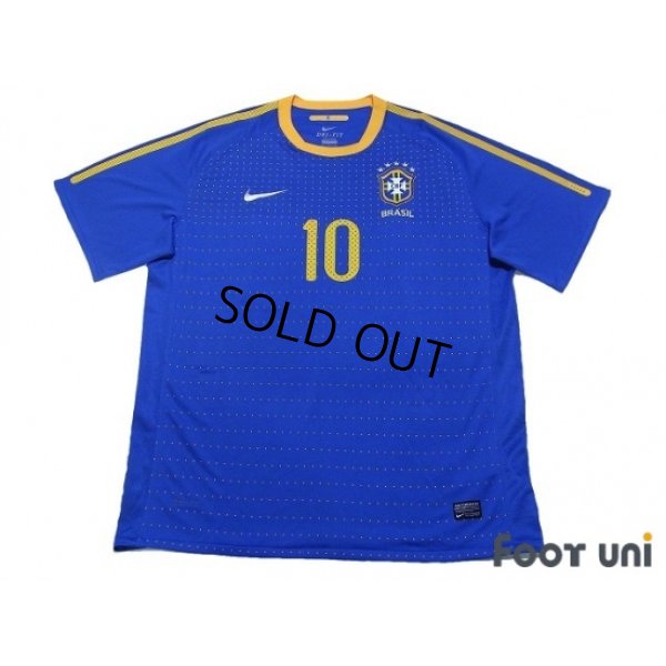 Photo1: Brazil 2010 Away Shirt #10 Kaka