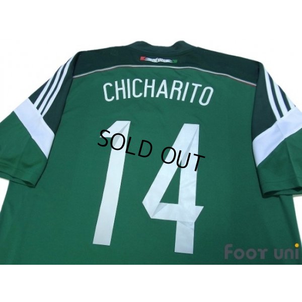 Photo4: Mexico 2014 Home Shirt #14 Chicharito